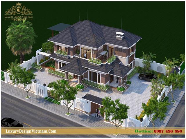 Biệt thự nhà vườn mái thái